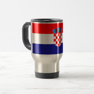 Croatia Flag Travel Mug