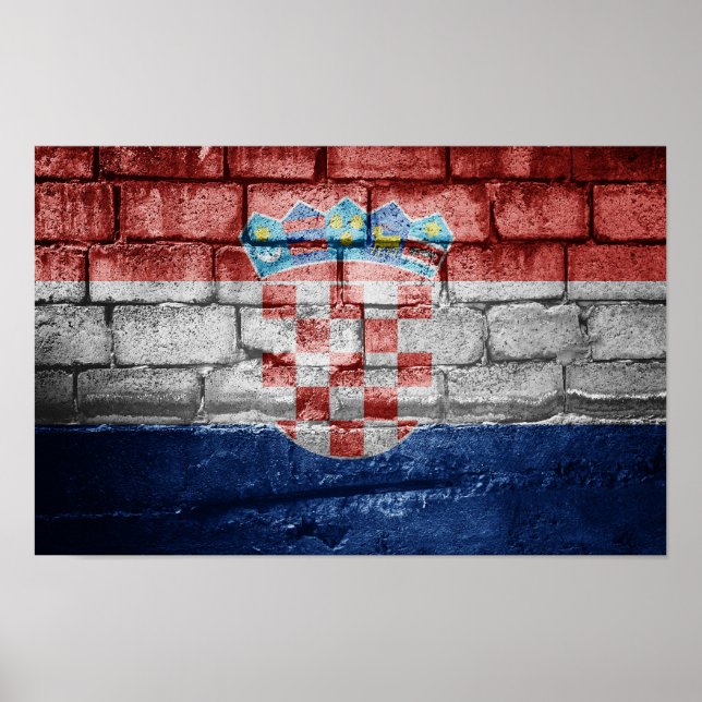 Croatia flag wall poster (Front)