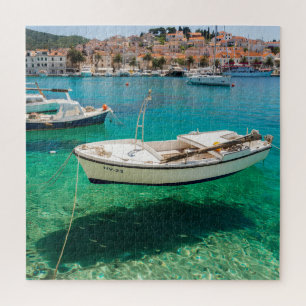 Croatia floating boat jigsaw puzzle