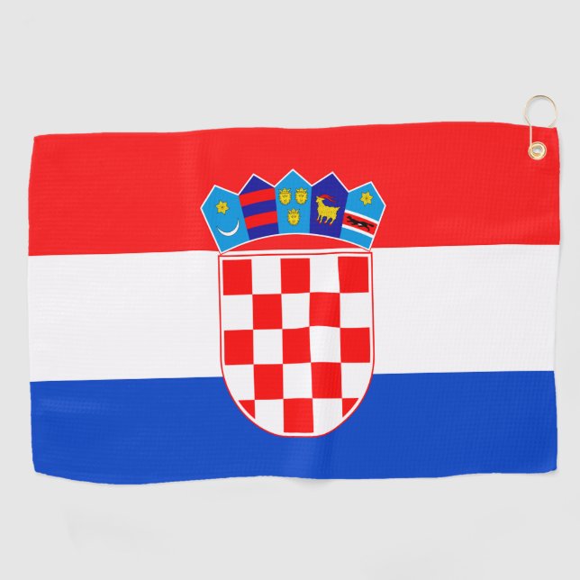 Croatia Golf Towel (Horizontal)