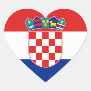 croatia heart sticker