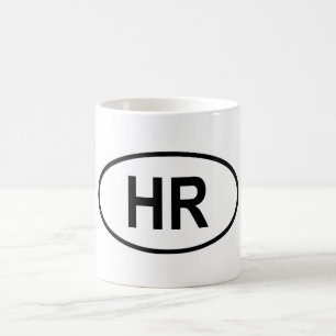 Croatia "HR" Coffee Mug