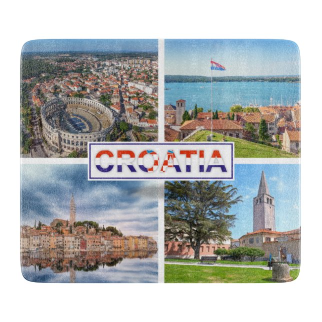 Croatia | Hrvatska | Adriatic Sea | Istria Cutting Board (Front)