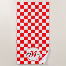 Croatia | Hrvatska | Chequered Name Monogram
