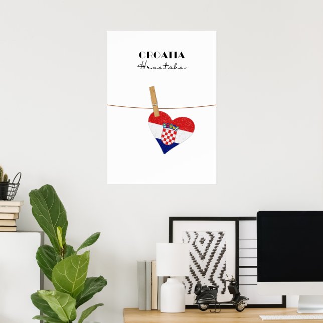 Croatia Hrvatska  Poster (Home Office)