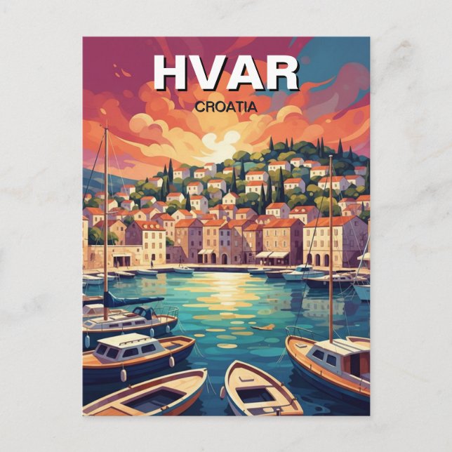 Croatia Hvar Postcard (Front)