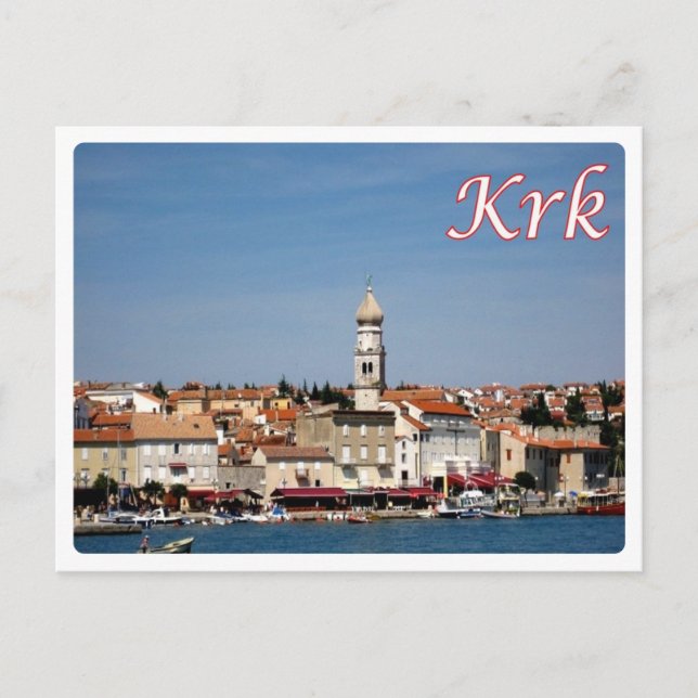 Croatia - Krk City - Veglia - Postcard (Front)