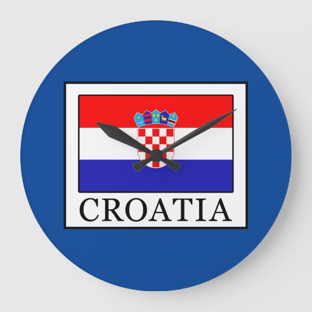 Croatia Large Clock (Front)