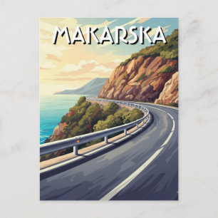 Croatia Makarska Travel Postcard