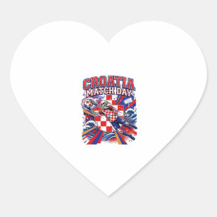 Croatia Match Day Skeleton Striker Nations High En Heart Sticker