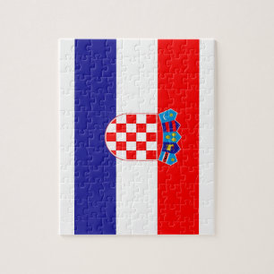 Croatia National World Flag Jigsaw Puzzle