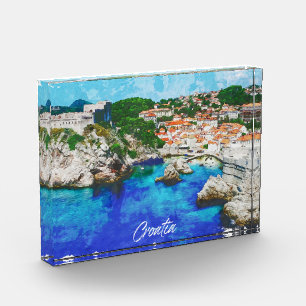 Croatia Panorama View Travel Photo Block