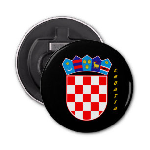 Croatia Party Bottle Opener, Croatian Coat of Arms Bottle Opener