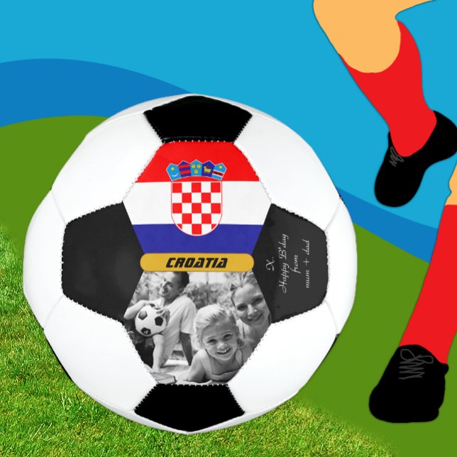 Croatia Personalised, Flag, Photo Soccer Ball (Creator Uploaded)