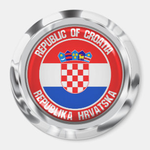 Croatia Round Emblem Magnet