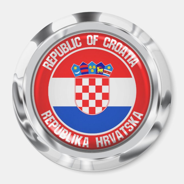 Croatia Round Emblem Magnet (Front)