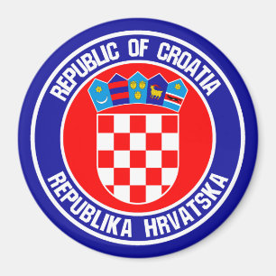 Croatia Round Emblem Magnet