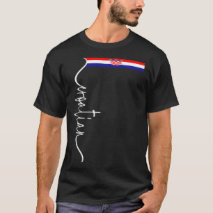 Croatia Signature Croatian Flag T-Shirt