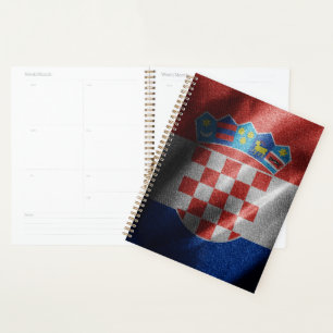 Croatia silk flag planner