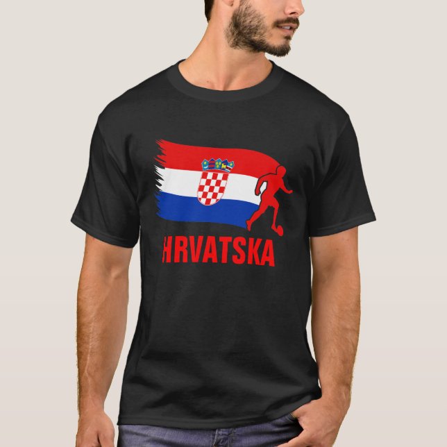 Croatia Soccer Flag T-Shirt (Front)