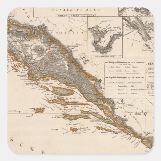 Croatia Square Sticker (Front)