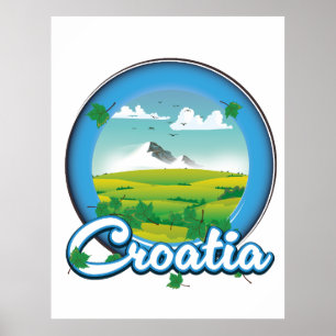 Croatia Travel logo Poster