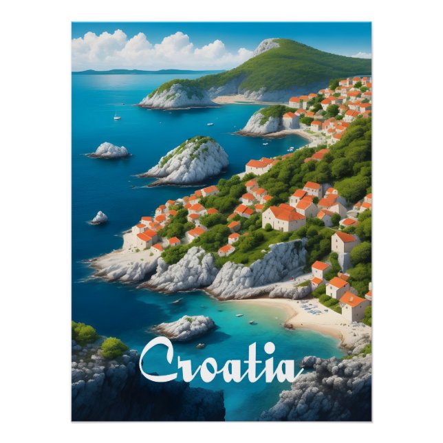 Croatia Travel Poster (Front)