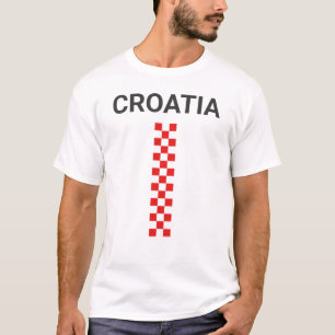 Croatia Vertical Squares T-Shirt