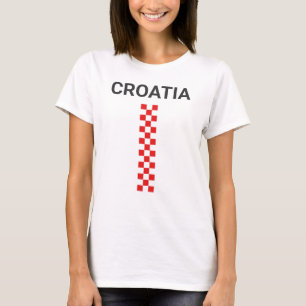 Croatia Vertical Squares T-Shirt
