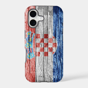 Croatia wooden flag