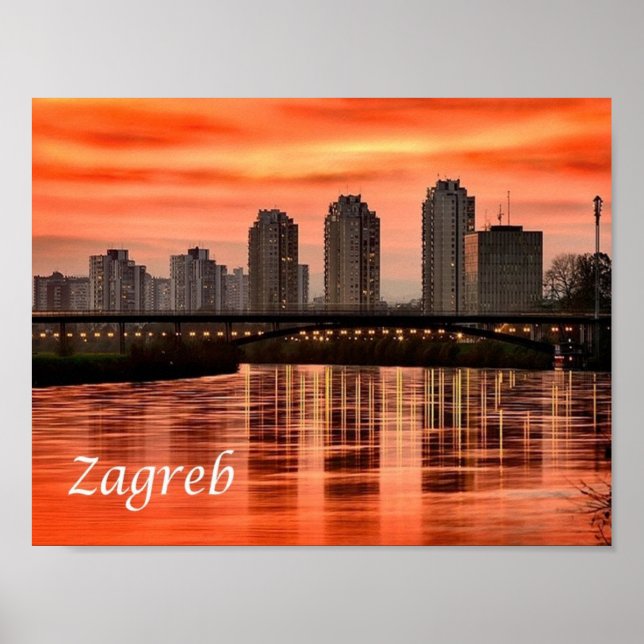 Croatia - Zagreb - Poster (Front)