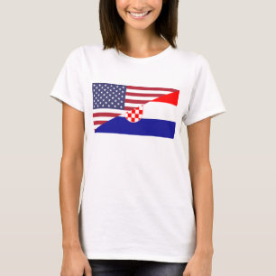 Croatian American Flag Women's T-Shirt