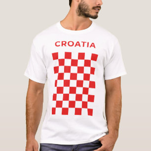 Croatian Checker Red T-Shirt