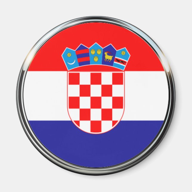 Croatian Coat of Arms | Hrvatski grb Magnet (Front)