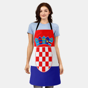 Croatian flag apron