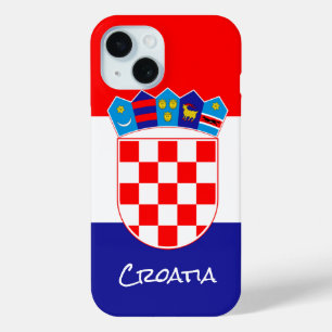 Croatian Flag Case, Croatia fashion / sports iPhone 15 Case