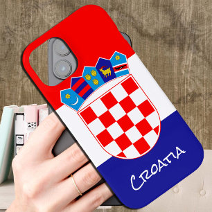 Croatian Flag Case, Croatia fashion / sports iPhone 15 Case