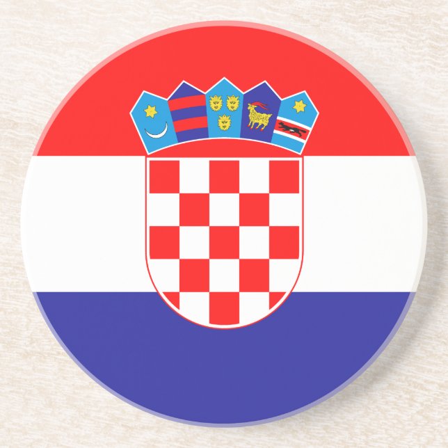Croatian Flag Coaster (Front)