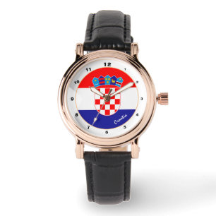 Croatian Flag & Croatia trendy fashion /design Watch