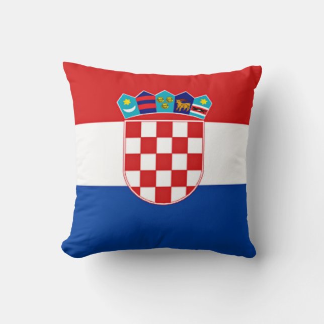 Croatian Flag Cushion (Front)