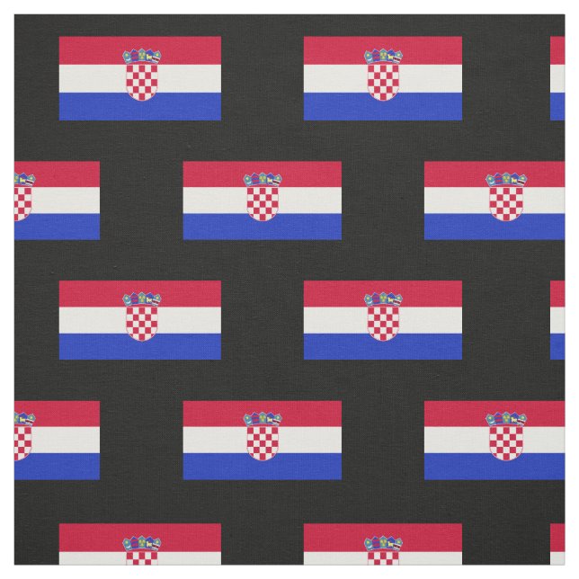 Croatian Flag Fabric (Swatch)