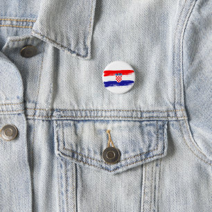 Croatian Flag Gift Football Fan Sports 3 Cm Round Badge