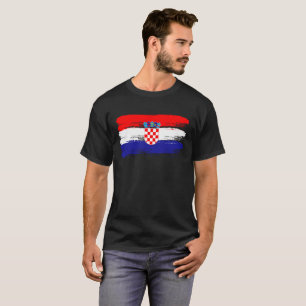 Croatian Flag Gift Football Fan Sports T-Shirt