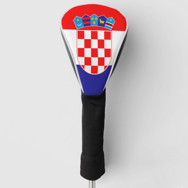 Croatian flag golf head cover (Front)