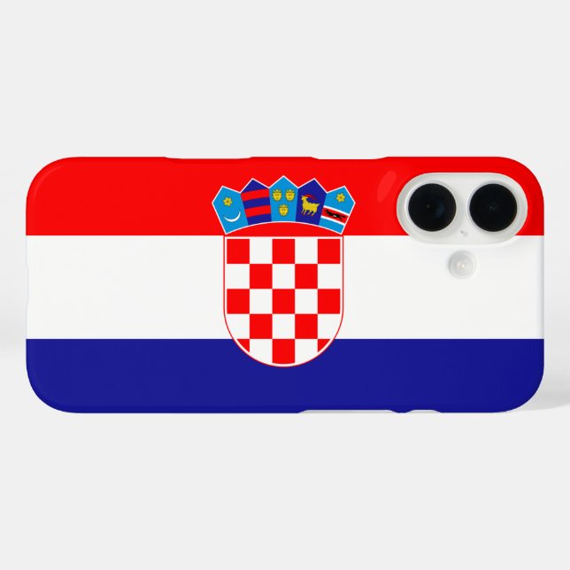 Croatian Flag Hrvatska Zastava Case-Mate iPhone Case (Back (Horizontal))