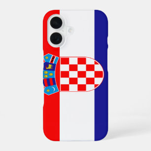 Croatian Flag Hrvatska Zastava iPhone 16 Case
