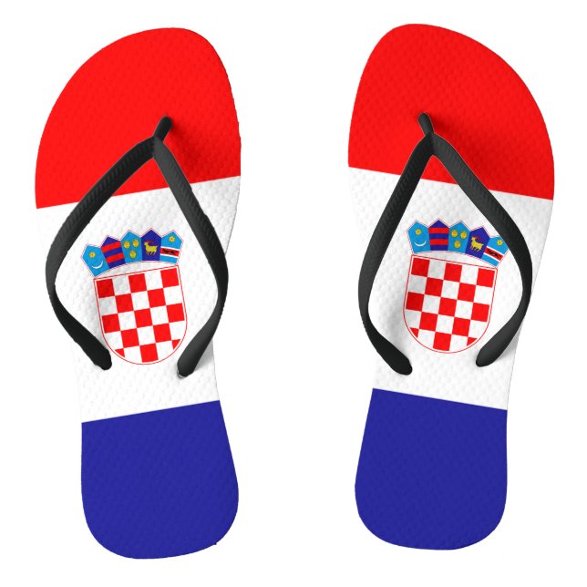 Croatian flag jandals (Footbed)