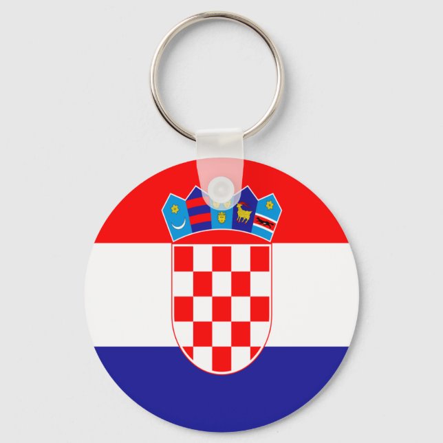 Croatian flag key ring (Front)