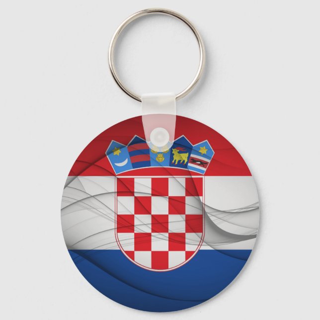 Croatian Flag Key Ring (Front)