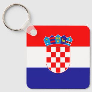 Croatian Flag Key Ring